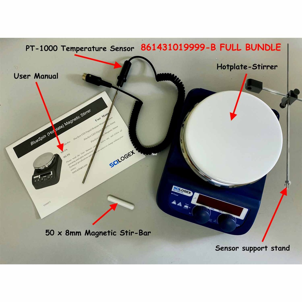 SCILOGEX SCI280-Pro Circular-top LED Digital Hotplate Stirrer (280ºC Max.)