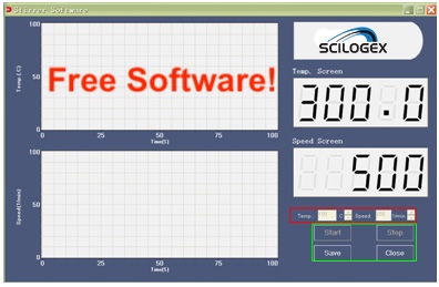 SCILOGEX SCI340-ProT Circular-top LCD Digital Hotplate Stirrer, with timer 340ºC/1500rpm Max.