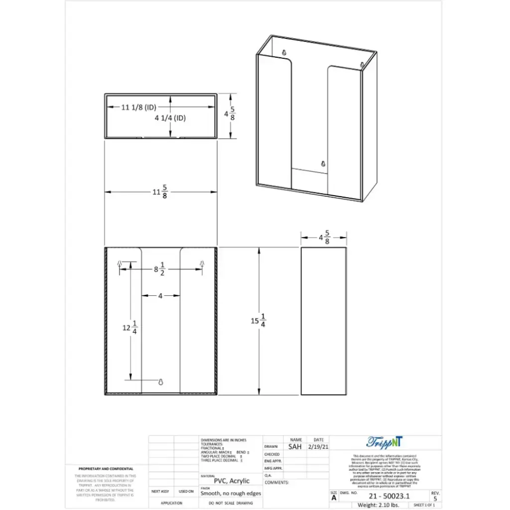 White Glove Box Holders with Clear Acrylic Front(9).webp