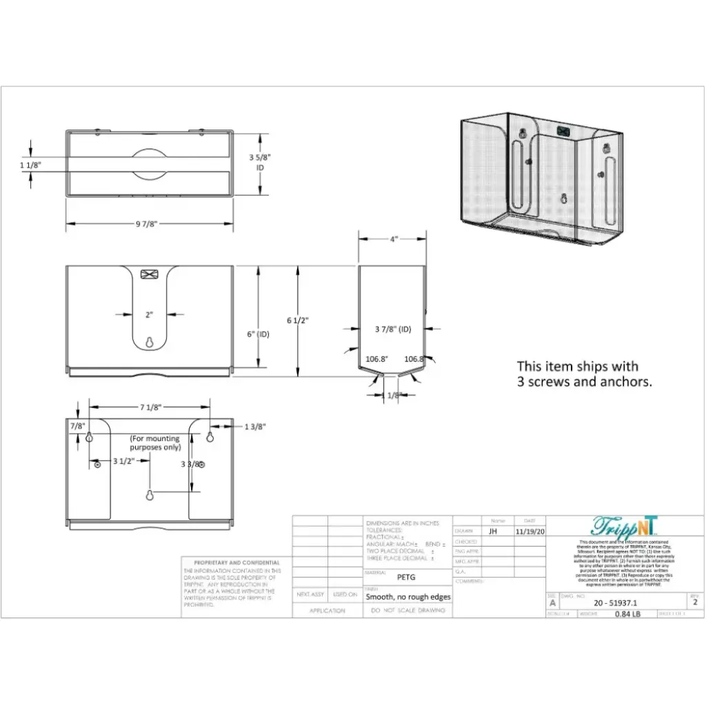 Narrow Clear Dual Paper Towel Dispensers(4).webp