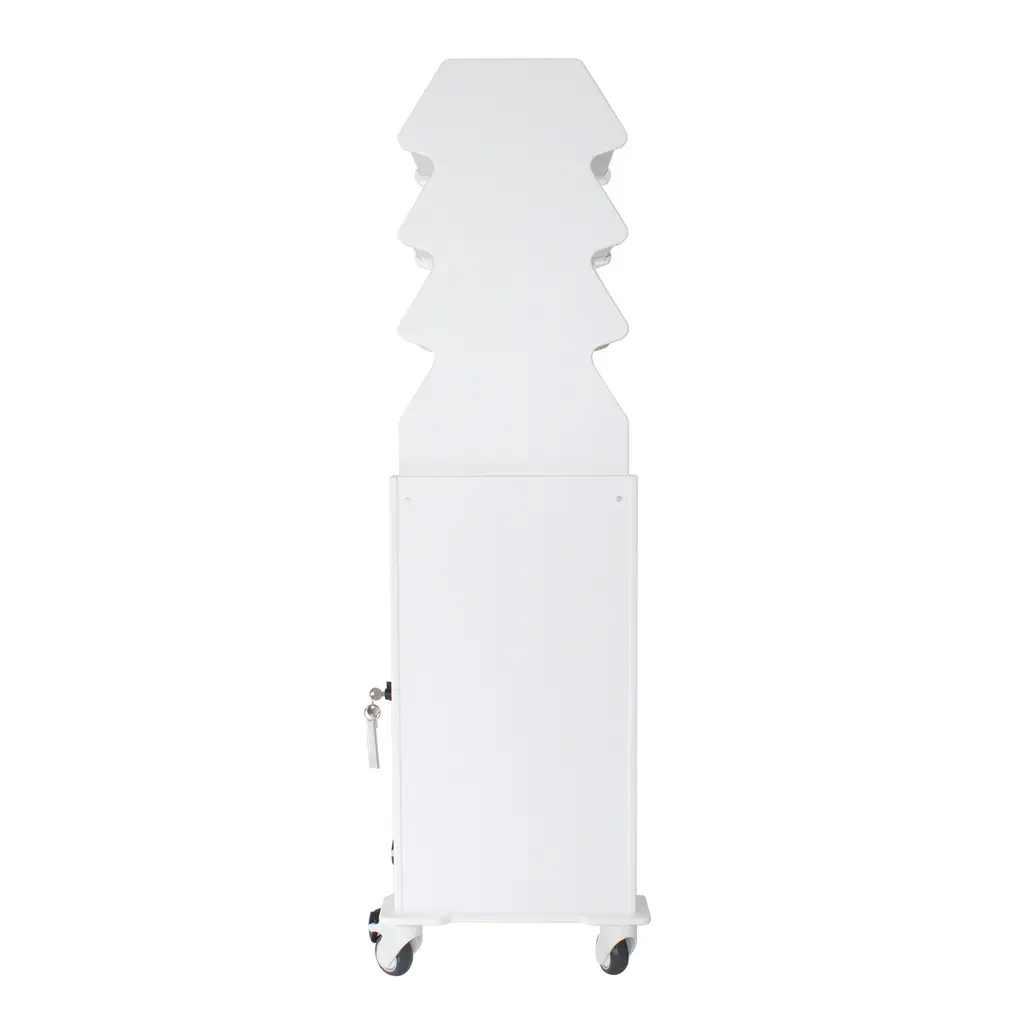 Tall Narrow Suture Medical Cart with Clear Lockable Door (2).webp