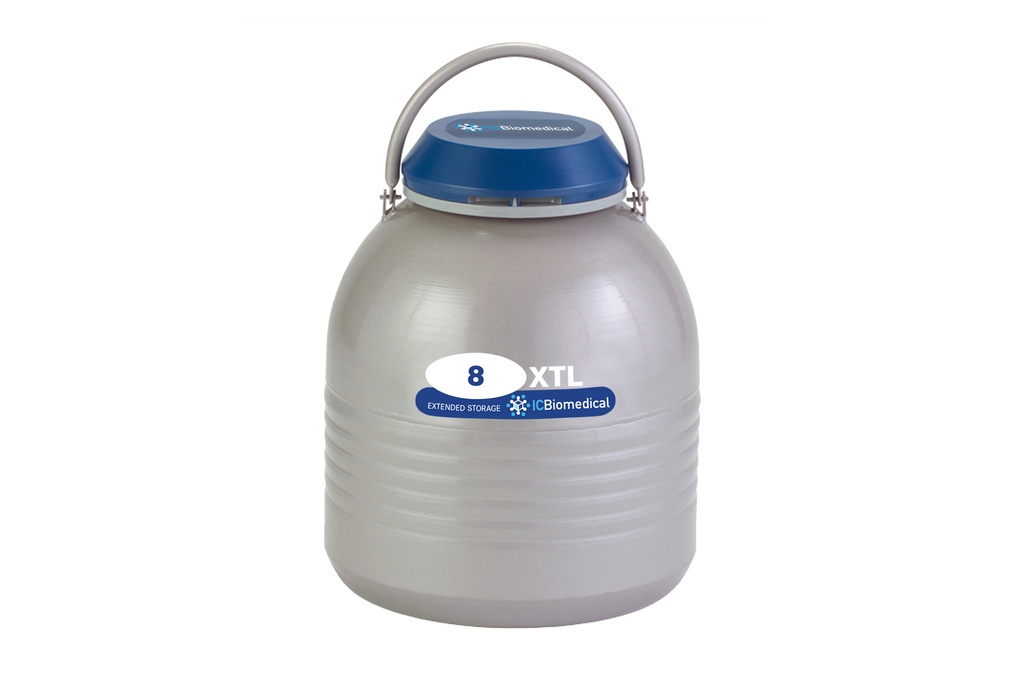 Taylor Wharton by IC Biomedical – XTL8 Cryogenic Sample Storage Freezer with (6) 5″ Canisters (Capacity: 750 x 1/2 cc Straws)