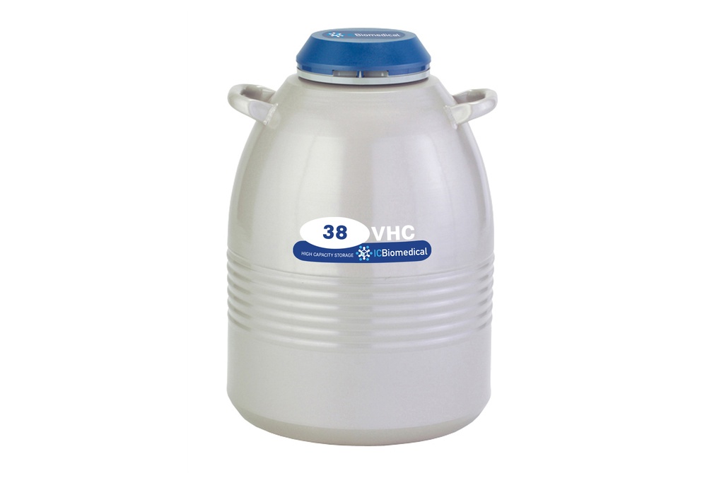 Taylor Wharton by IC Biomedical – VHC38 Series Liquid Nitrogen Freezer with (6) 11″ Canisters (Capacity: 1,512 x 2.0 ml vials)