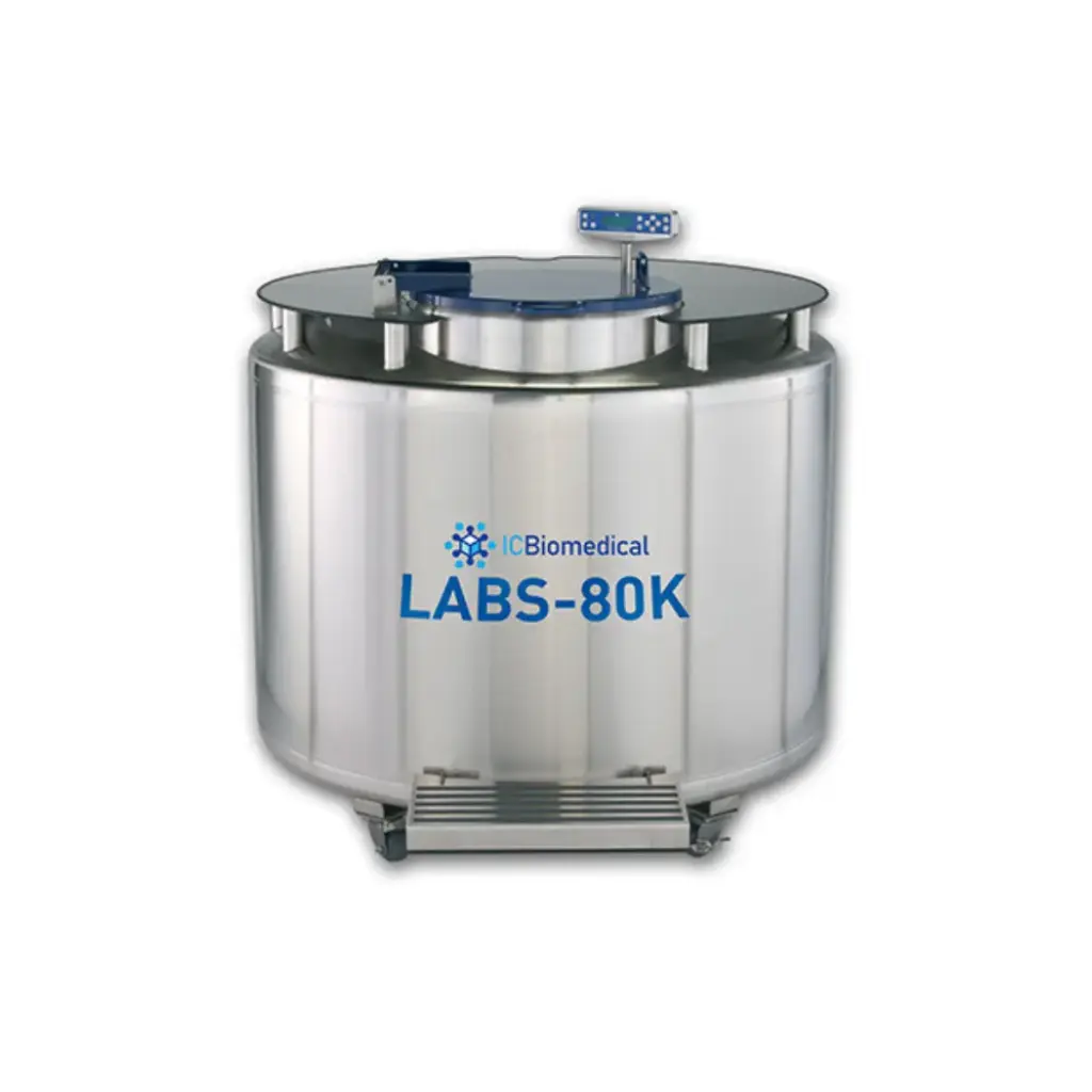 Taylor Wharton by IC Biomedical – LABS 80K LN2 Freezer System (w/ Locking Double Steps) (Capacity: 79,300 x 2.0ml vials)