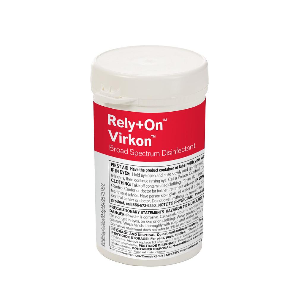 Rely+On™ Virkon™ Broad Spectrum Disinfectant 12 bottles x 50 tablets, 5g each