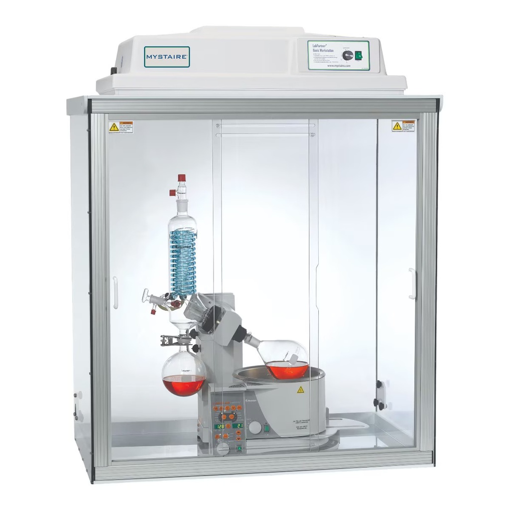 LabPartner 38” wide Rotary Evaporator Enclosure with carbon filter, 110V