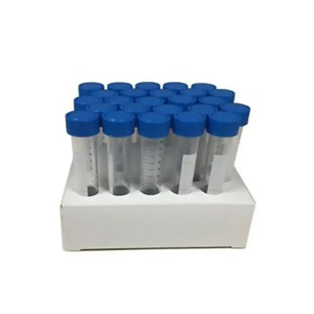 SCILOGEX 15mL Polypropylene Centrifuge Tubes - Conical, Paperboard Rack, Sterile, 25/Rack, 500/CS