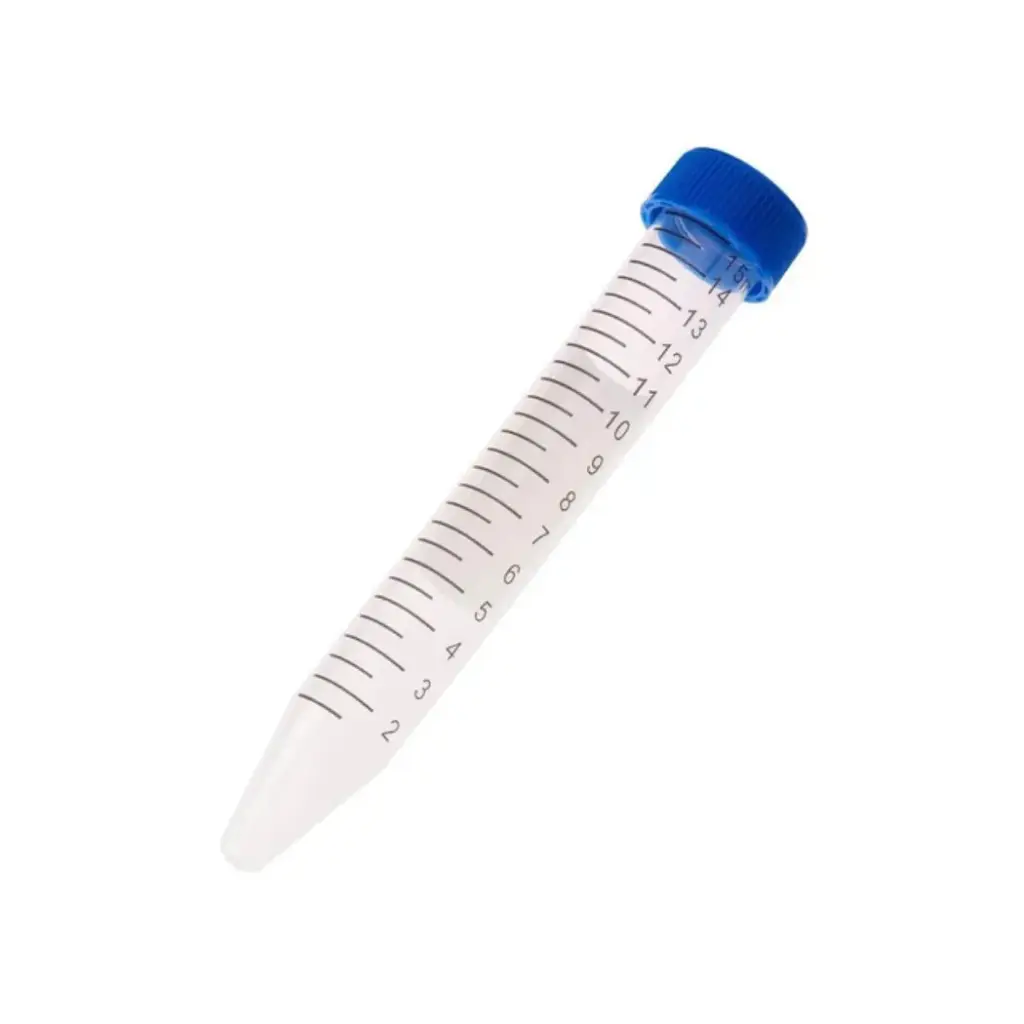 SCILOGEX 15mL Polypropylene Centrifuge Tubes, Sterile, Conical, 25/BAG, 500/CS