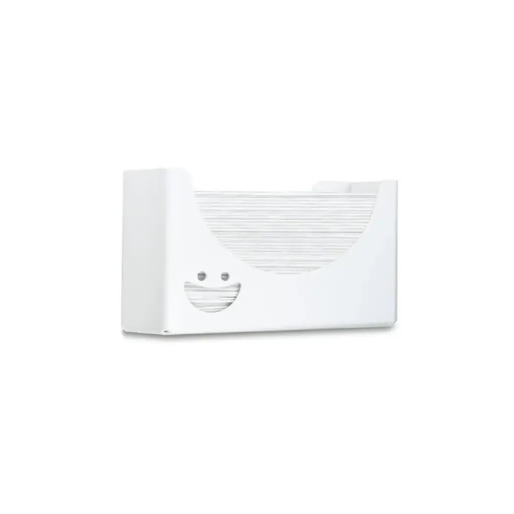 White Single Smiley Face Paper Towel Dispenser