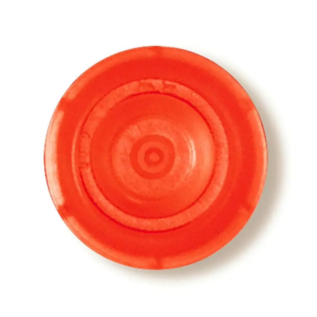 759243 Round Caps for Ultra-Micro UV-Cuvettes, Orange, 100/pack