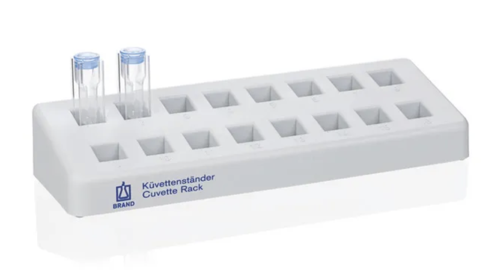 759500 Cuvette Rack, PP, Gray, 16 Numbered Positions; 1/EA