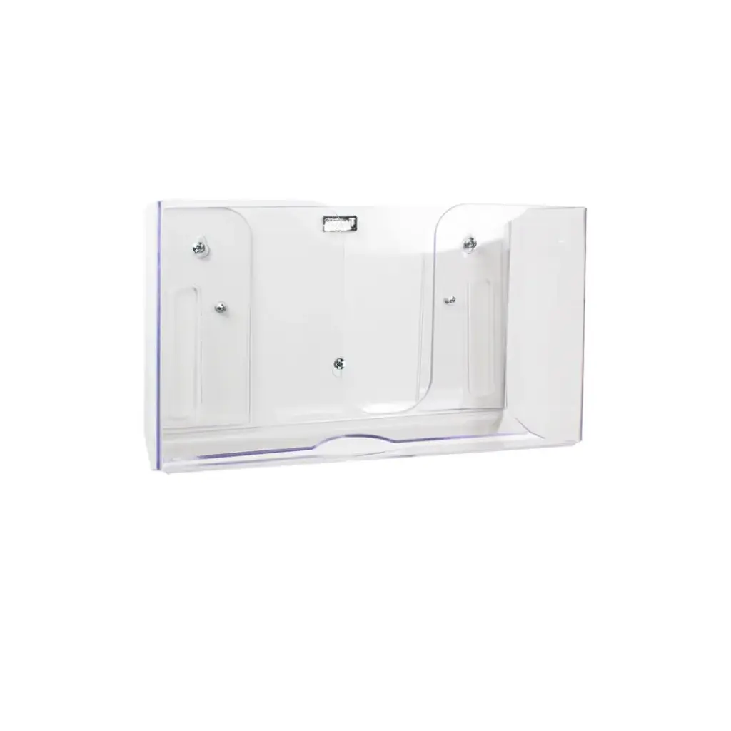 Narrow Clear Dual Paper Towel Dispensers