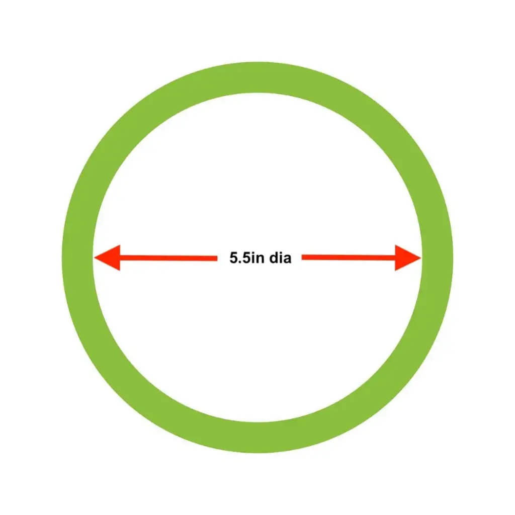 Replacement drive belt. Green 5.5in. (O180-S new model)