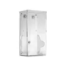 Vertical Two-Bin Small Clear Kimwipe Dispenser Magnet Mount