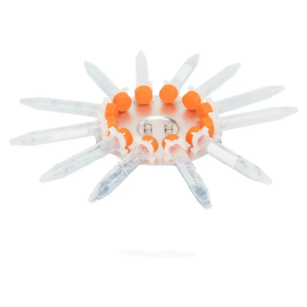 Horizontal Plastic Clamp, 4 holes × 15ml Test Tube