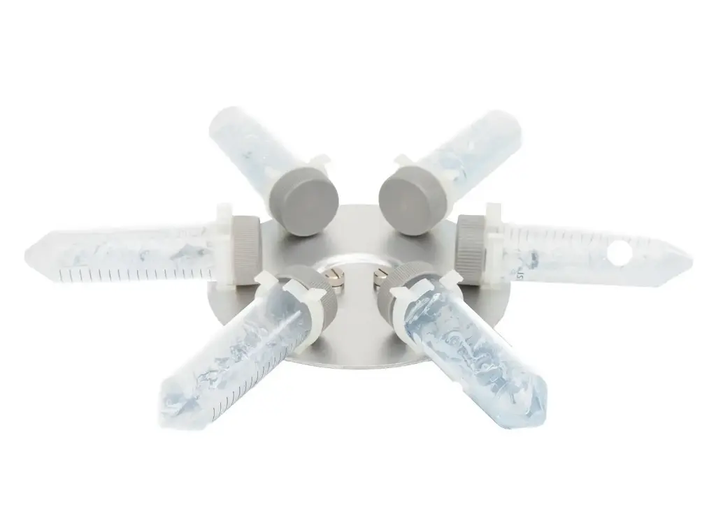 Horizontal Plastic Clamp, 2 holes × 50ml Test Tube