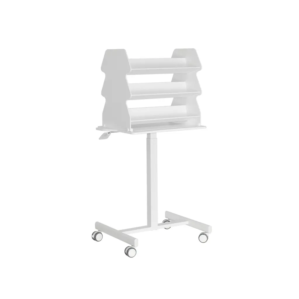 TrippNT 53944 Height Adjustable Doube-Sided Medical Suture Stand Companion Cart, 24 x 61 ½ x 19 ½ inches WHD, 22 pounds