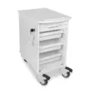 3 Shelf Narrow Locking Cart