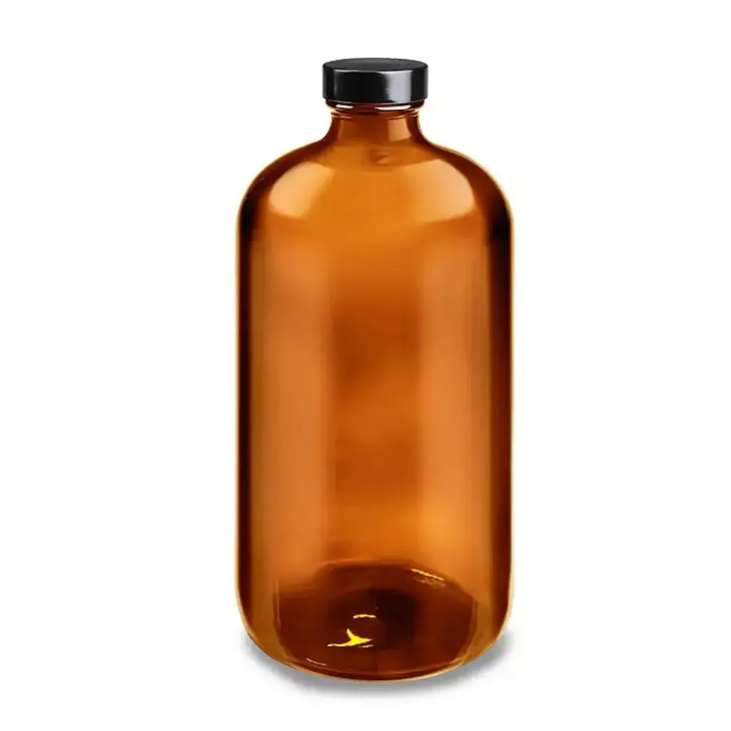 1000ml borosilicate glass autoclavable amber bottle (32mm neck)