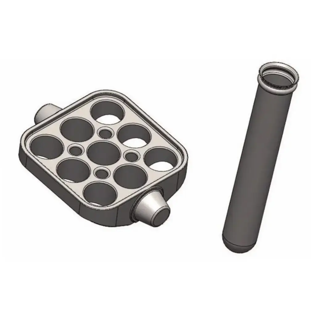 4 x Buckets & 4 x 9 tubes 3mL & 7mL capacity including adapters