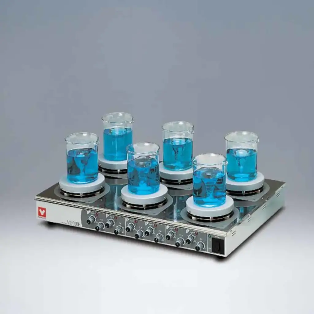 Yamato MG600H Analog 6-Channel Magnetic Hotplate-stirrer