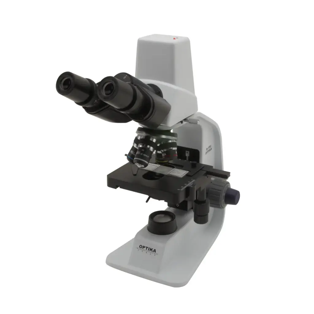 B-150 Digital binocular brightfield microscope, 1000x, PLAN, rechargeable batteries