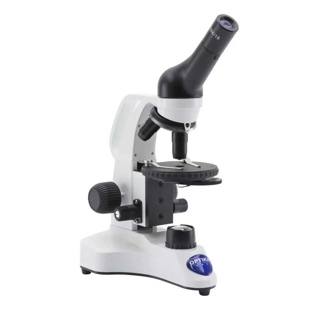 B-20 Monocular brightfield microscope, 400x, rechargeable batteries not included