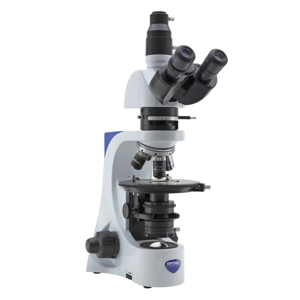 B-380 Trinocular polarizing microscope, 600x, IOS PLAN POL