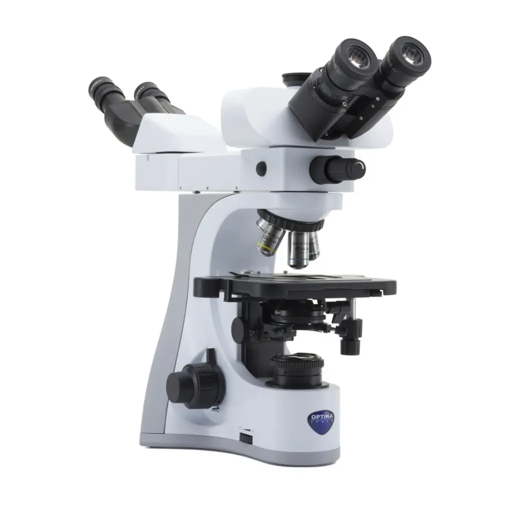 B-510 Trinocular discussion microscope, 1000x, IOS PLAN, 2-head face-to-face
