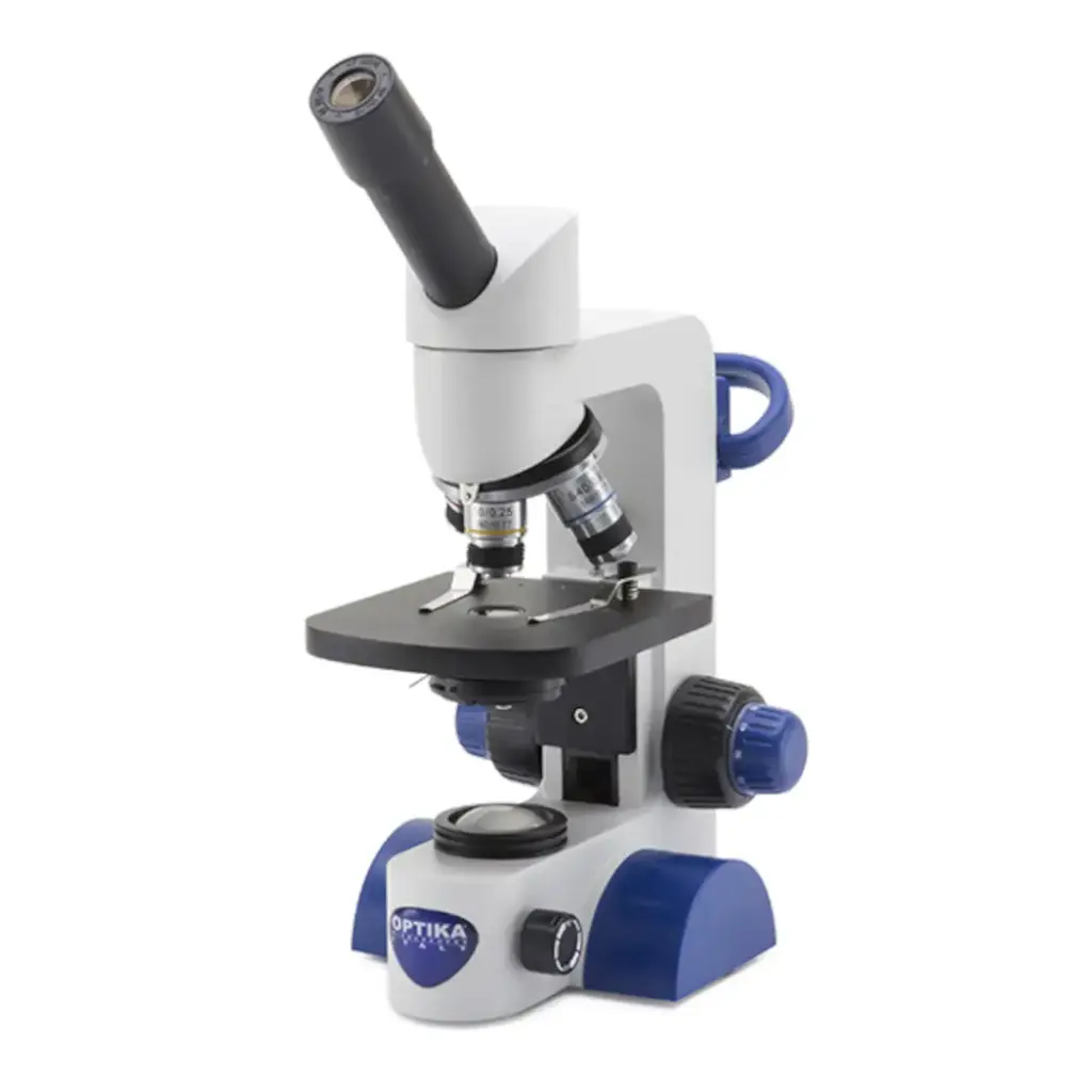 B-60 Monocular brightfield microscope, 600x  rechargeable batteries not included