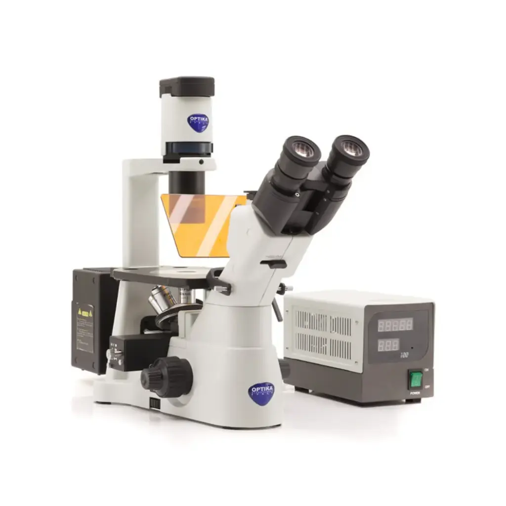 IM-3 Inverted HBO fluorescence microscope, 400x, IOS LWD PLAN, B&G filter set