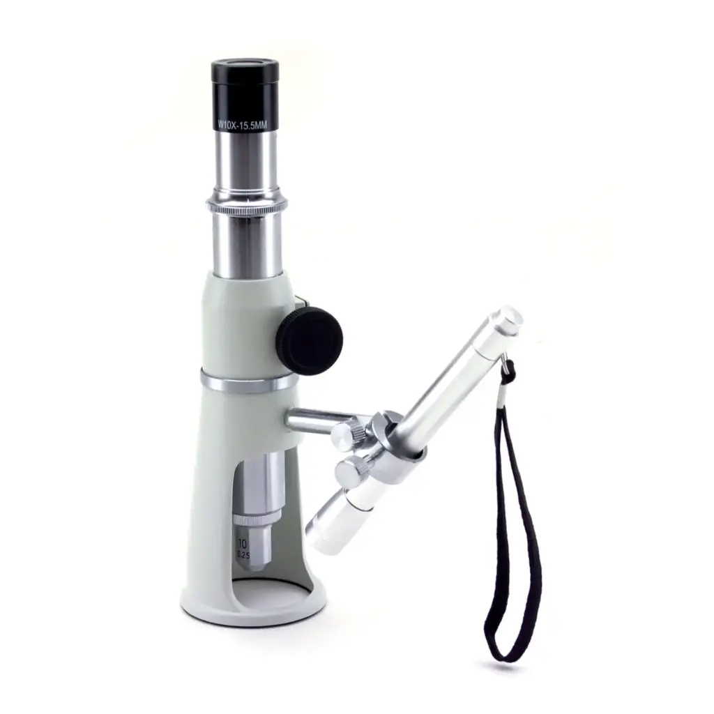 MS Monocular microscope for surface measurements, rechargeable batteries not included
