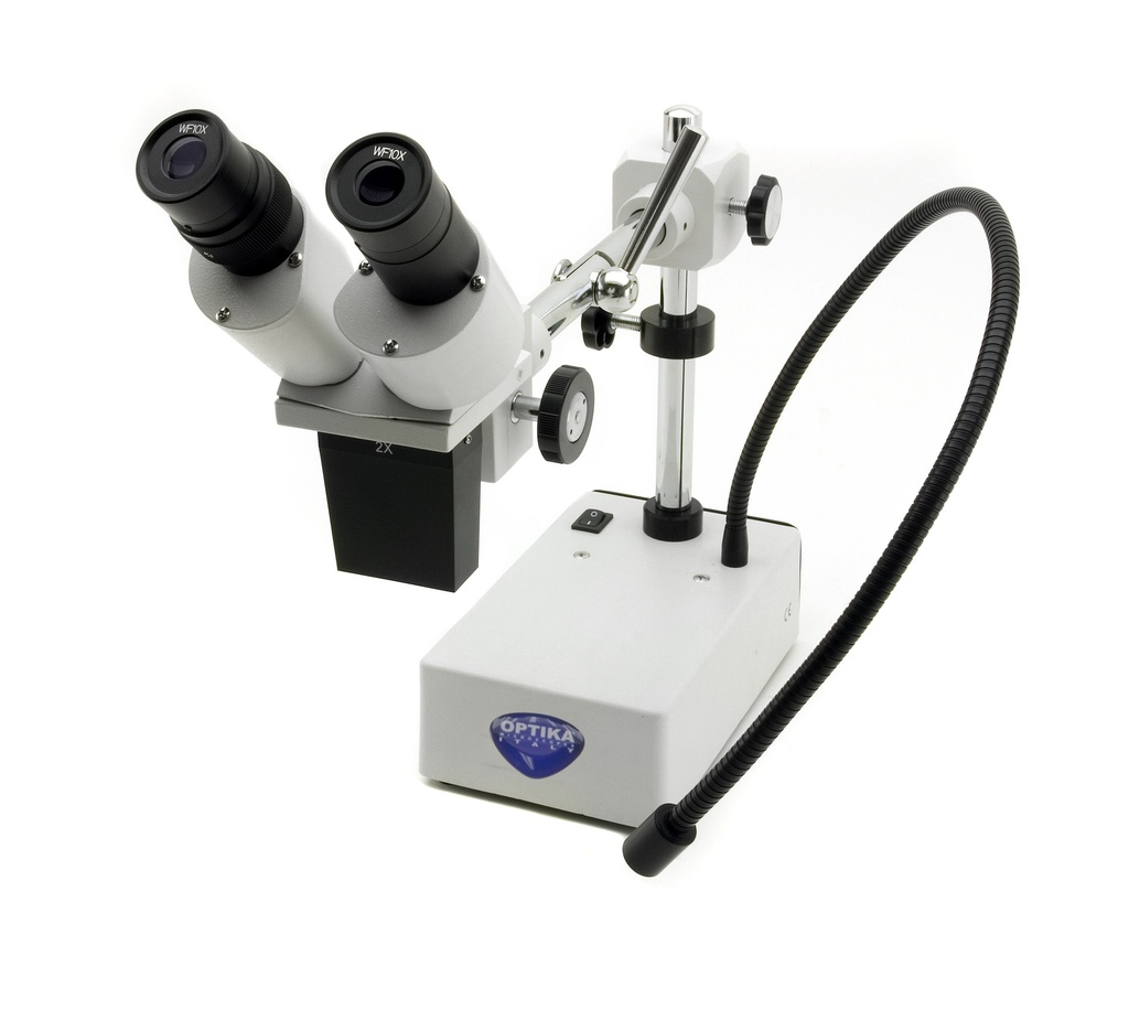 ST-50 Binocular stereomicroscope, 20x, LED Incident, overhanging stand