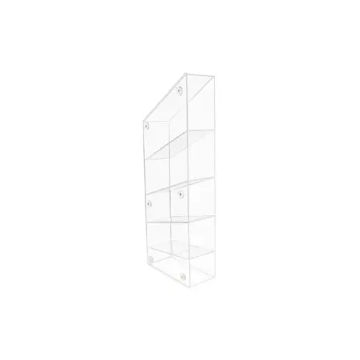 [50913] Pipette Storage Bin Acrylic 5 Compartments with Magnet Mount