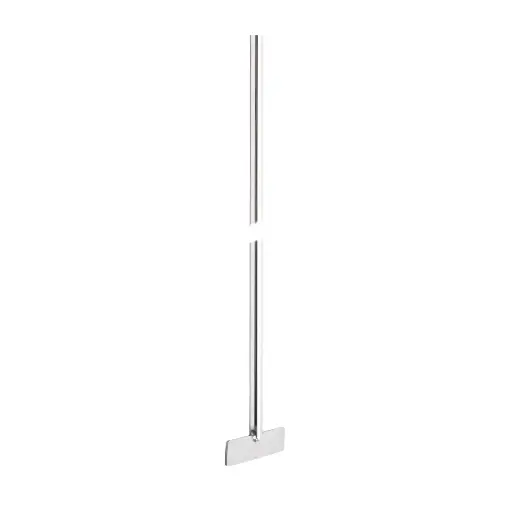[18900625] Flat-blade stirrer, 316L stainless steel. Shaft length 400mm x 8mm diameter. Impeller width 60mm
