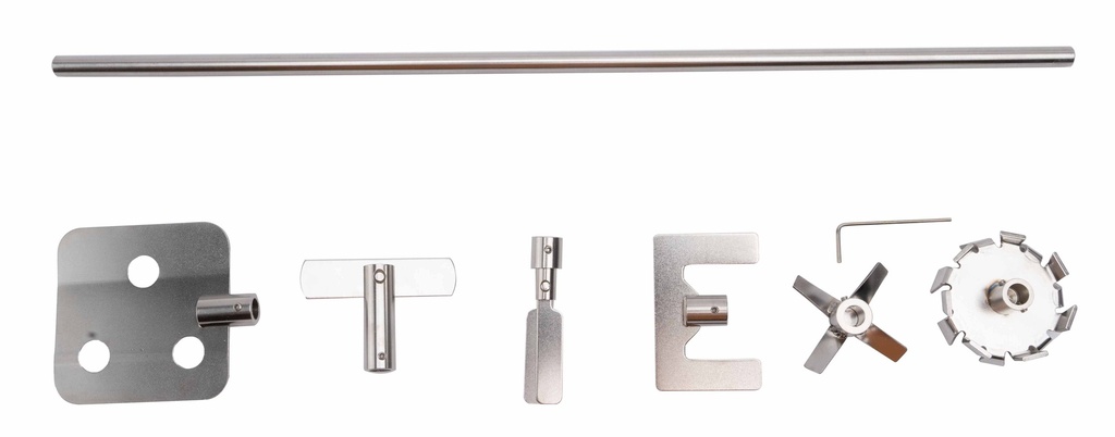 Contains one rod, six stirring blades - Propeller stirrer, Paddle ...
