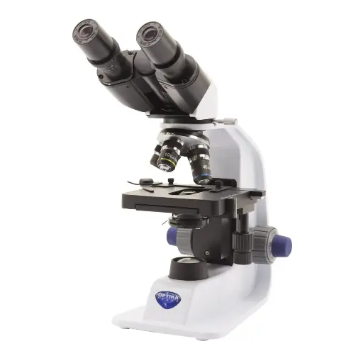 [B-157R-PL] B-150 Binocular brightfield microscope, 600x, PLAN, rechargeable batteries