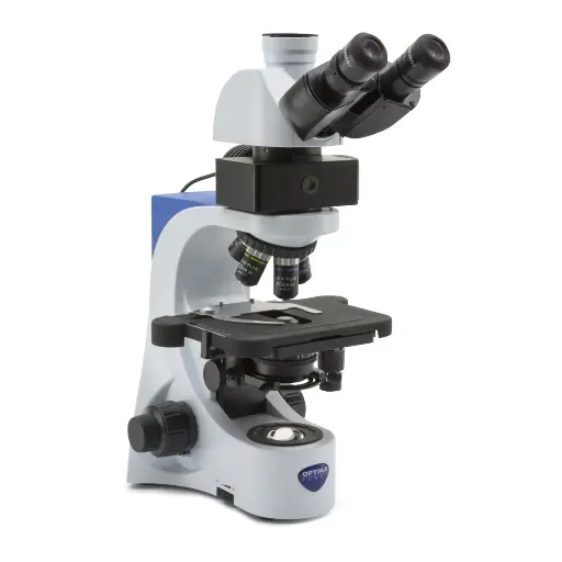 [B-383LD] B-380 Trinocular LED fluorescence microscope, 1000x, IOS PLAN, B filter set