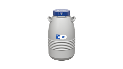 [ICB 20] Taylor Wharton by IC Biomedical – 20 Series Small LN2 Freezer With 11″ Canisters (Capacity: 660 x 1/2cc Straws)