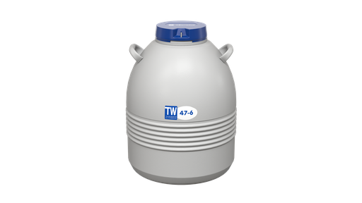 [TW 47-6] Taylor Wharton by IC Biomedical – 47-6 Series Small LN2 Freezer With 11″ Canisters (Capacity: 3900 x 1/2cc Straws)