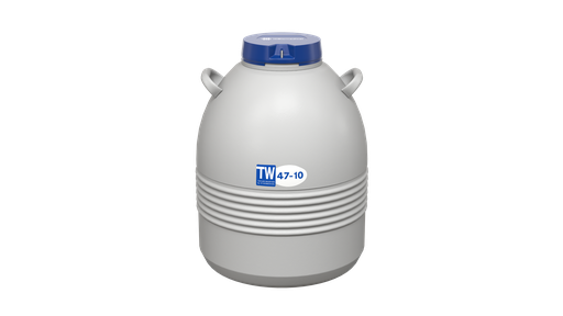 [ICB 47-10] Taylor Wharton by IC Biomedical – 47-10 Series Small LN2 Freezer With 11″ Canisters (Capacity: 3200 x 1/2cc Straws)