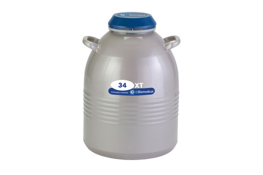 [34XTB-11M] Taylor Wharton by IC Biomedical – XT34 Cryogenic Sample Storage with (6) 11″ Canisters (Capacity: 180 x 2.0 ml vials)