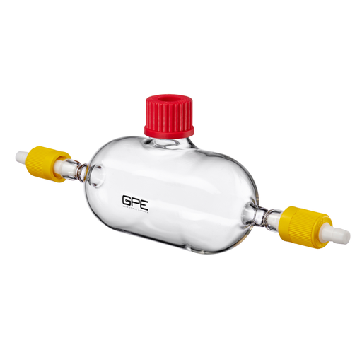 J Young Gas Sample Tube with O-Ring Taps and Septum