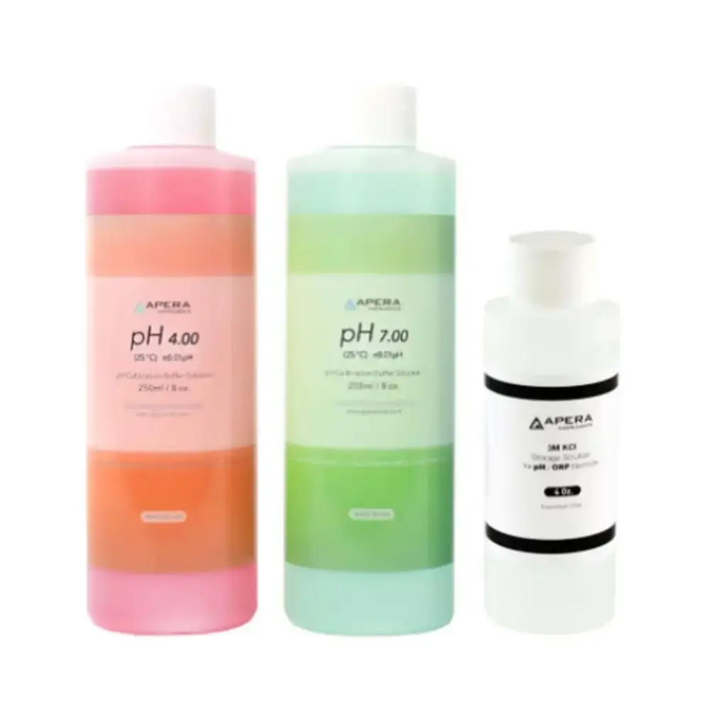 8oz pH Calibration Buffer Solution Kit (pH 4.00 & 7.00), plus 4oz 3M ...