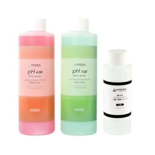 [AI1108] 8oz pH Calibration Buffer Solution Kit (pH 4.00 & 7.00), plus 4oz 3M KCL storage solution for pH/ORP Electrodes