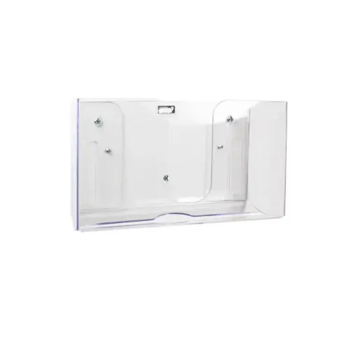 [51937] Narrow Clear Dual Paper Towel Dispensers