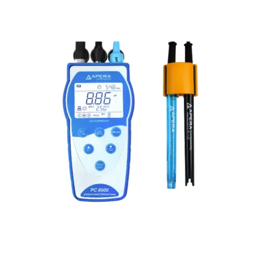[PC8500] PC8500 Portable pH/Conductivity Meter Kit with GLP Data Logger and USB Data Output