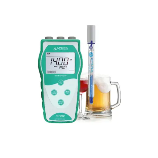 [PH850-BR] PH850-BR Portable pH Meter for Beverage Making, equipped with LabSen® 213 Glass pH/Temp. Electrode