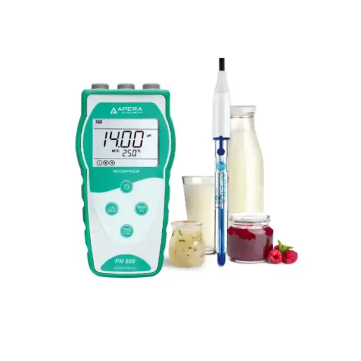 [PH850-DP] PH850-DP Portable pH Meter for Dairy Products (Milk, Cream, Yogurt) and Liquid Food, Equipped with LabSen® 823 pH/Temp. Electrode