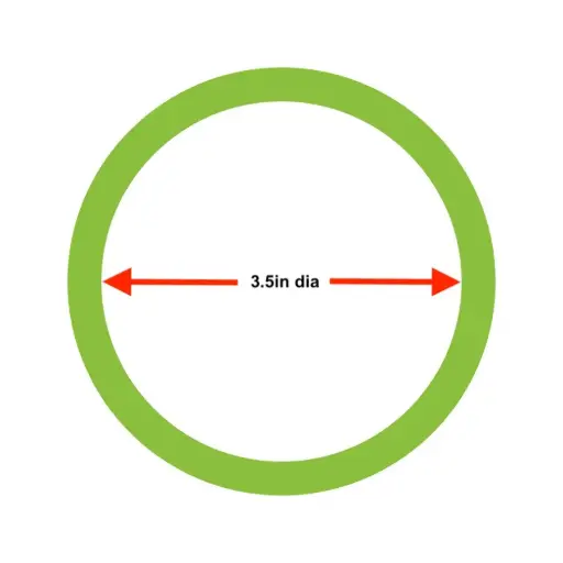 [18202011] Replacement drive belt. Green 3.5in. (O180-E, O180-S old model)